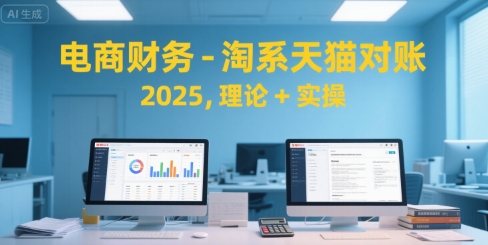 电商财务-淘系天猫对账2025，理论+实操-小言网创资源站