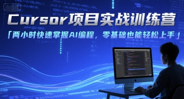 Cursor项目实战训练营，两小时快速掌握AI编程，零基础也能轻松上手-小言网创资源站