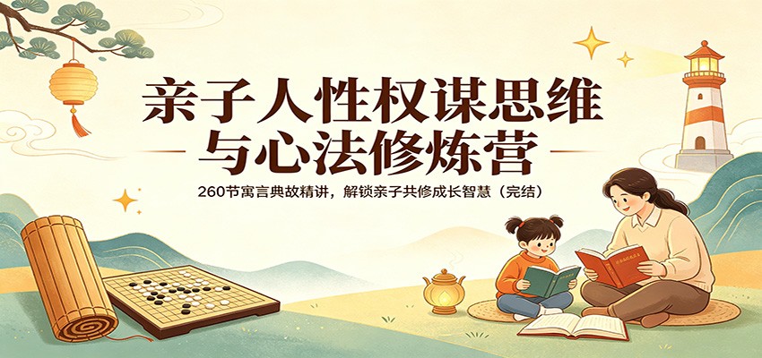 亲子人性权谋思维与心法修炼营：260节寓言典故精讲，解锁亲子共修成长智慧(完结)-小言网创资源站