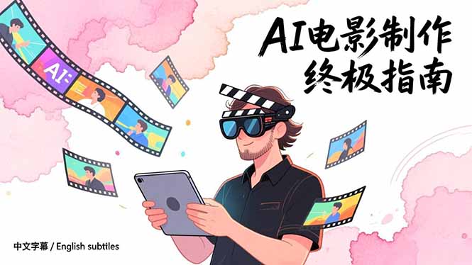 AI电影制作终极指南：从创意到成片，系统掌握智能影视全流程实战课(中英字幕-小言网创资源站