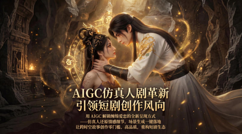 AIGC仿真人《合欢宗》短剧教学，用AIGC解锁缠绵爱恋的全新呈现方式，让跨时空故事创作零门槛、高品质，重构短剧生态-小言网创资源站