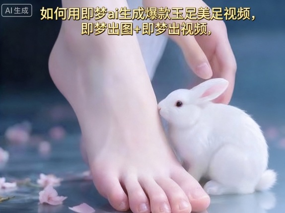 如何用即梦ai生成爆款玉足美足视频，即梦出图+即梦出视频，快速涨粉-小言网创资源站