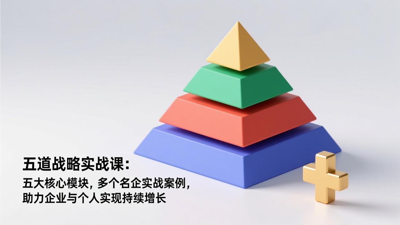 五道战略实战课：五大核心模块，多个名企实战案例，助力企业与个人实现持续增长-小言网创资源站
