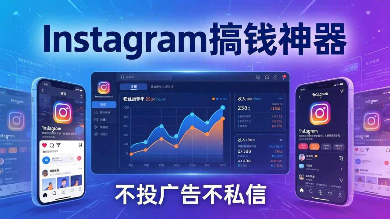 Instagram搞钱神器：月涨6万粉+月入5万刀，不投广告不私信，靠算法+低价产品-小言网创资源站