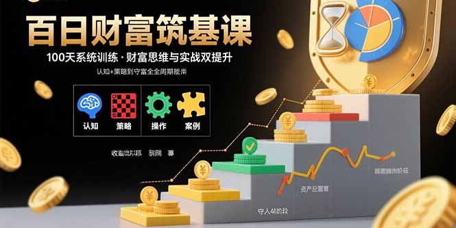 百日财富筑基课：认知+策略+实操+案例拆解 实现从创富到守富全周期能力-小言网创资源站