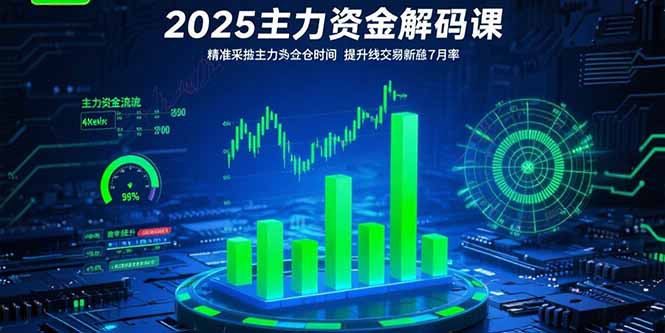 2025主力资金解码课：精准捕捉主力建仓时机，提升短线交易胜率(更新7月-小言网创资源站