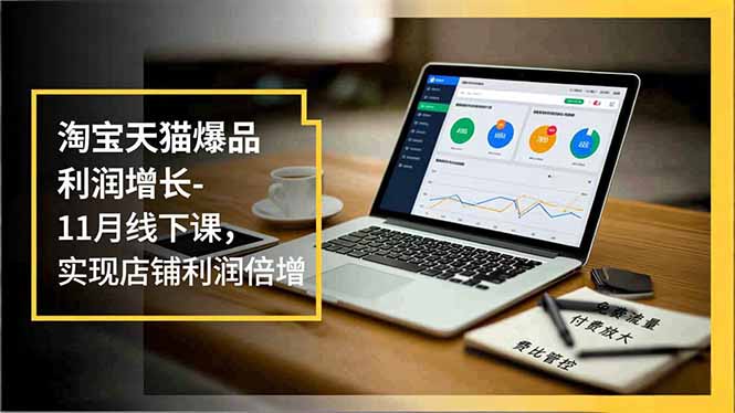 淘宝天猫爆品利润增长-11月线下课，免费流量、付费放大、费比管控，实现店铺利润倍增-小言网创资源站