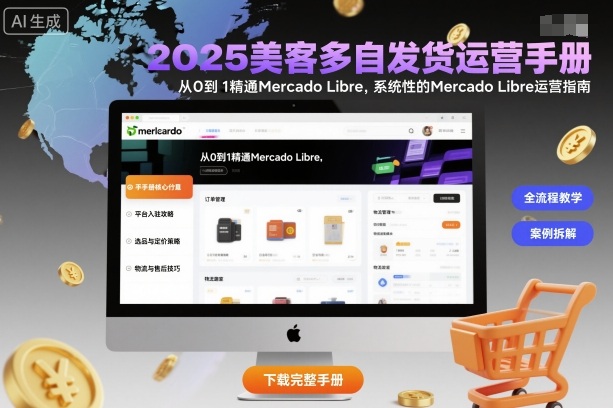 2025美客多自发货运营手册：从0到1精通Mercado Libre，系统性的Mercado Libre运营指南-小言网创资源站