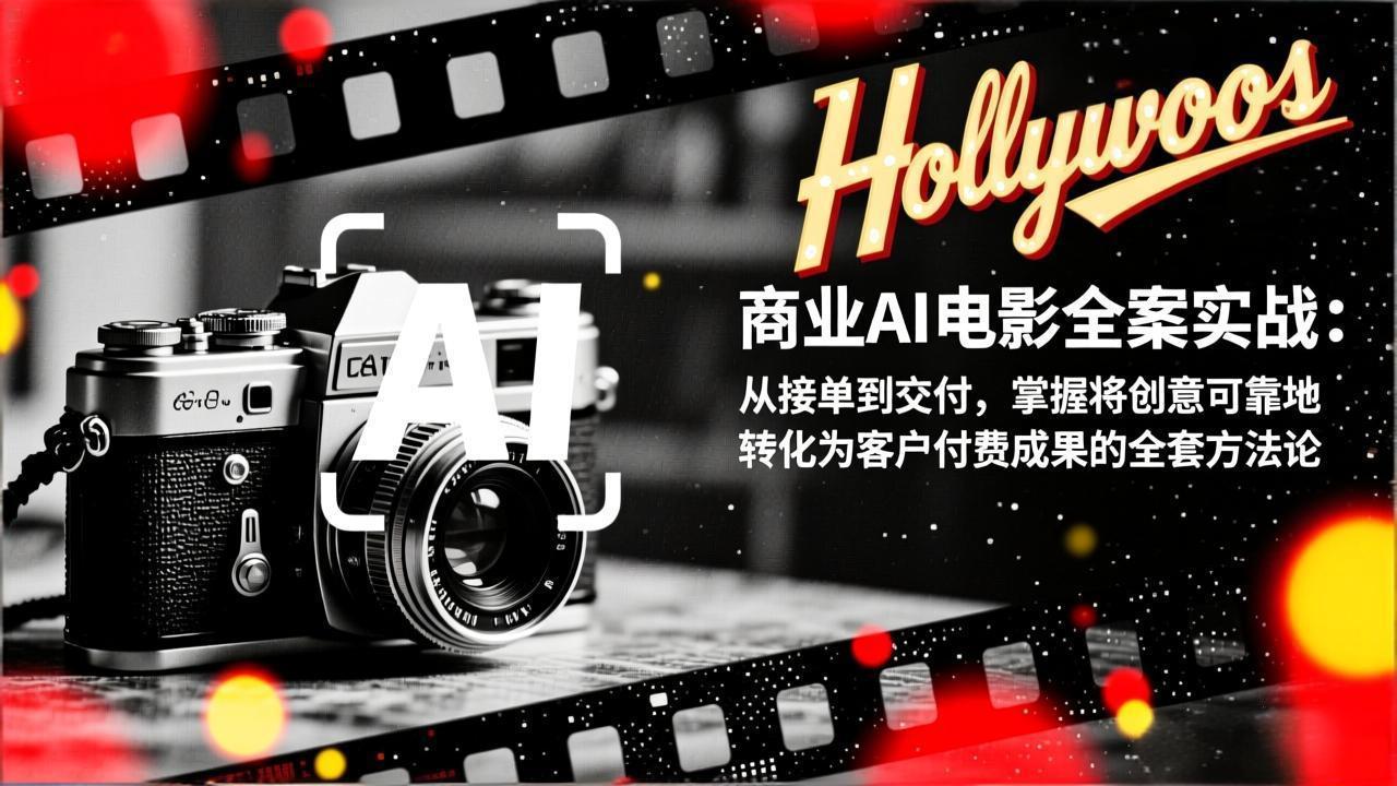 商业AI电影全案实战：从接单到交付，掌握将创意可靠地转化为客户付费成果的全套方法论-小言网创资源站