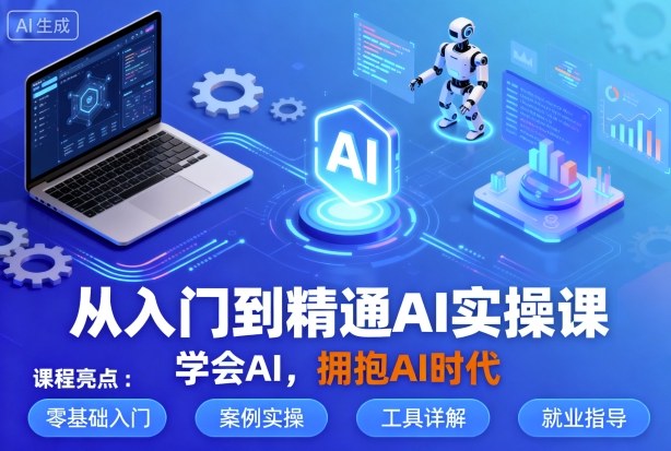 从入门到精通AI实操课，学会AI，拥抱AI时代-小言网创资源站