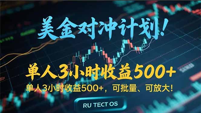 长久稳定的撸美金项目，平均3小时收入 500+，可公司实地考察实地操作！-小言网创资源站