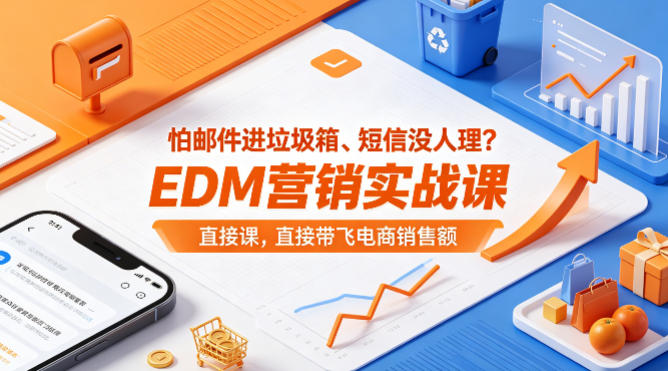 怕邮件进垃圾箱、短信没人理？EDM营销实战课，直接带飞电商销售额【原创双语字幕】-小言网创资源站
