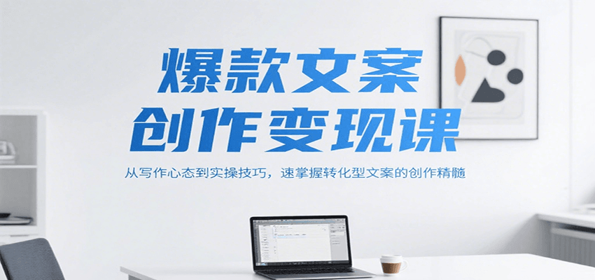 爆款文案创作变现课，从写作心态到实操技巧，速掌握转化型文案的创作精髓-小言网创资源站