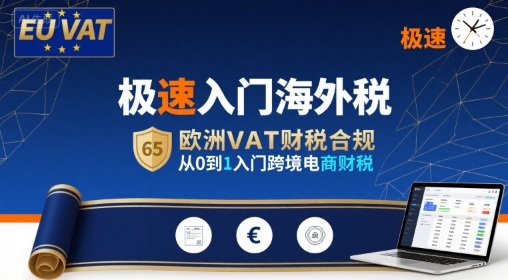 极速入门海外税，欧洲VAT财税合规，从0到1入门跨境电商财税-小言网创资源站