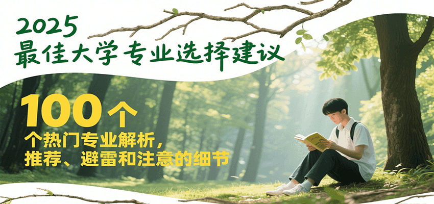 2025最佳大学专业选择建议，100个热门专业解析，推荐、避雷和注意的细节-小言网创资源站