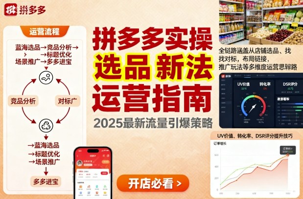 王校长9月12拼多多实操新玩法，全链路涵盖从店铺选品、找对标，布局链接，推广玩法等多维度运营思路-小言网创资源站