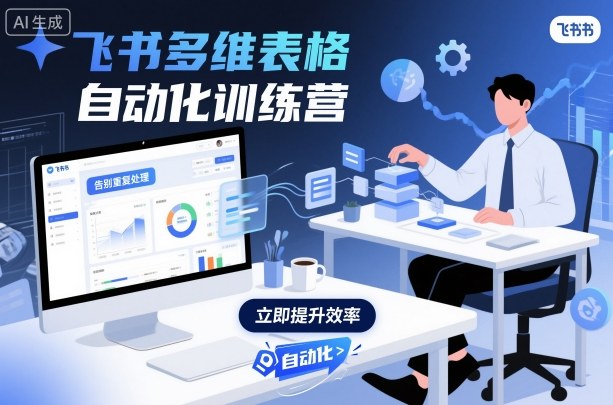 飞书多维表格自动化训练营，手把手教你告别重复处理，用多维表格开启高效办公新模式-小言网创资源站
