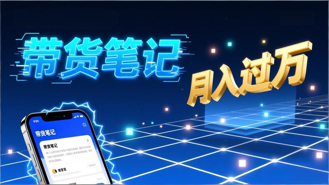 小红书爆款笔记带货实战：拆解封面标题正文全要素，手把手教你单篇笔记带货月入过万-小言网创资源站