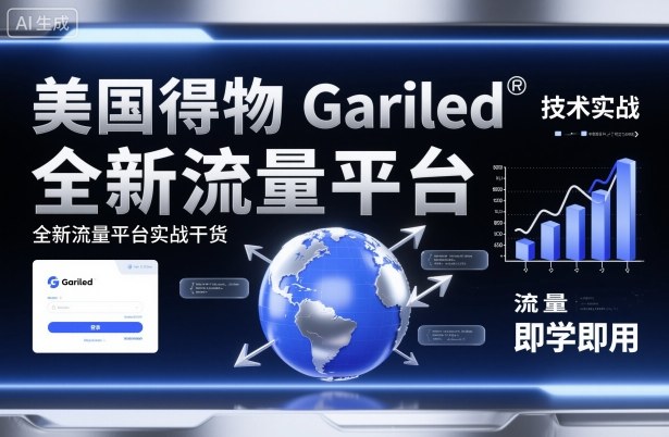 美国得物Gariled技术实战，全新流量平台实战干货，即学即用-小言网创资源站