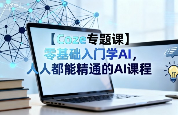 【Coze专题课】零基础入门学AI，人人都能精通的AI课程-小言网创资源站