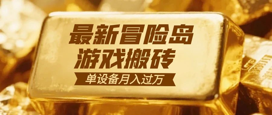 冒险岛游戏搬砖 一组账号月利润9000+-小言网创资源站