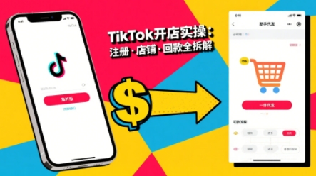 TikTok从开店到投流的进阶课，从基础实操到高阶技巧一网打尽-小言网创资源站