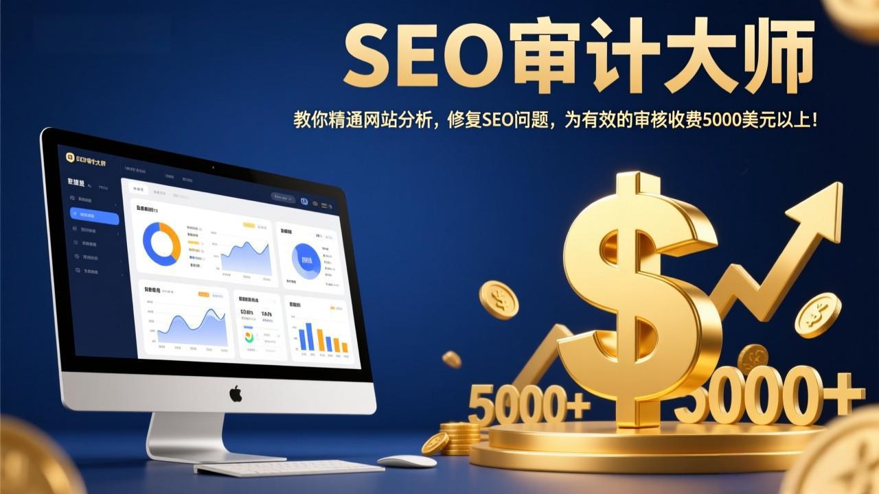SEO审计大师：教你精通网站分析，修复SEO问题，为有效的审核收费5000美元以上！-小言网创资源站