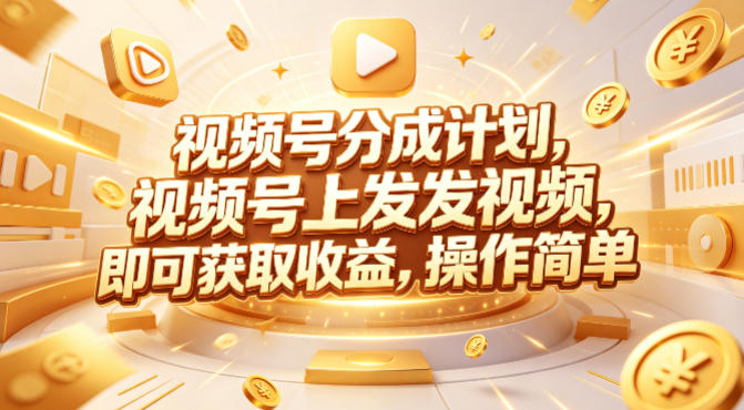 视频号分成计划，599元众筹的Red团队课程，视频号上发发视频，即可获取收益，操作简单-小言网创资源站