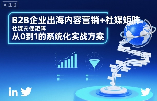 B2B企业出海内容营销+社媒矩阵，从0到1的系统化实战方案-小言网创资源站