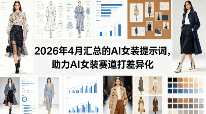 2026年4月汇总的AI女装提示词，助力AI女装赛道打差异化-小言网创资源站